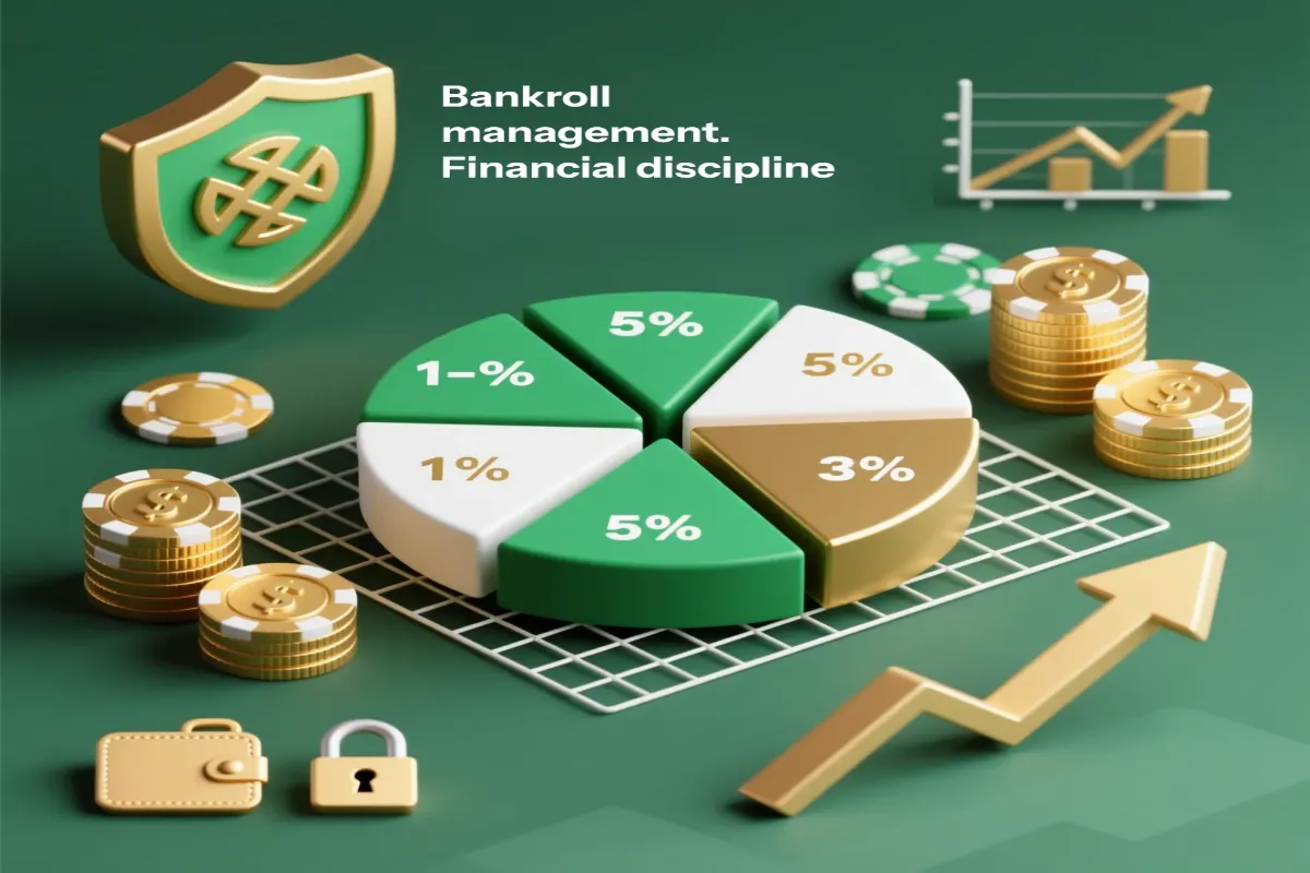 Bankroll management strategy showing proper fund allocation, risk percentage limits and financial discipline for Celtic betting