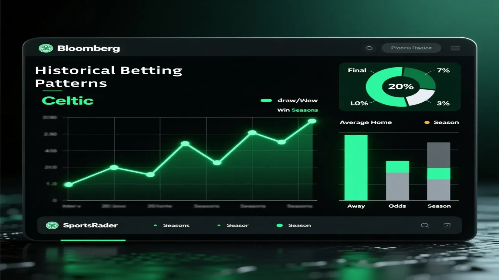 Celtic FC betting patterns and historical analysis showing performance trends, home away statistics and win percentages