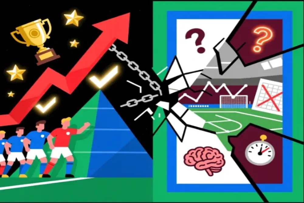 Visualization showing how recent form becomes irrelevant in Old Firm derby matches with psychological factors dominating